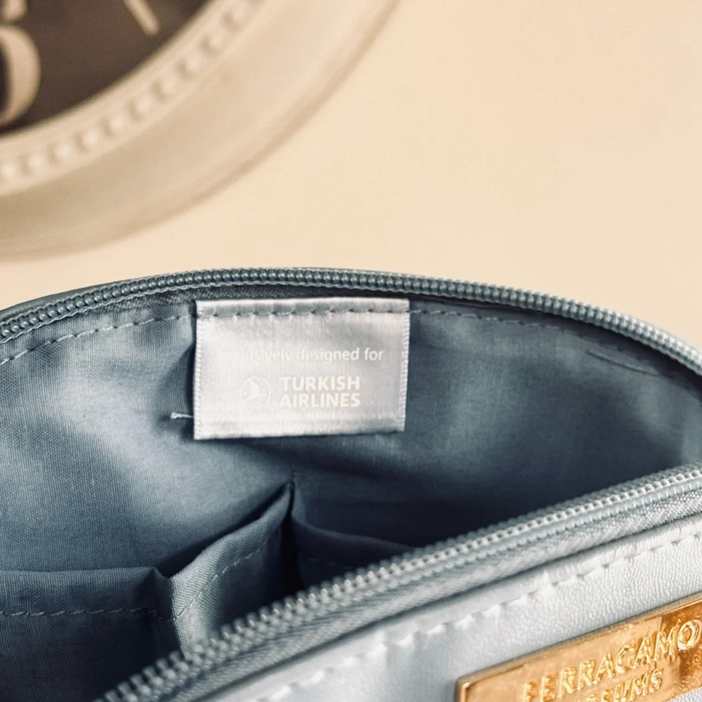 Salvatore Ferragamo Turkish Airlines Business Class Toiletry Amenity Travel Kit